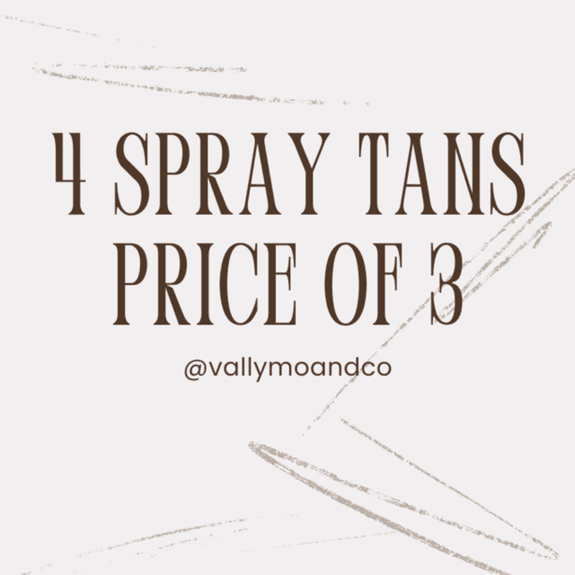 Spray Tan Bundle (4) at Vally Mo & Co. in Bonita Springs, FL